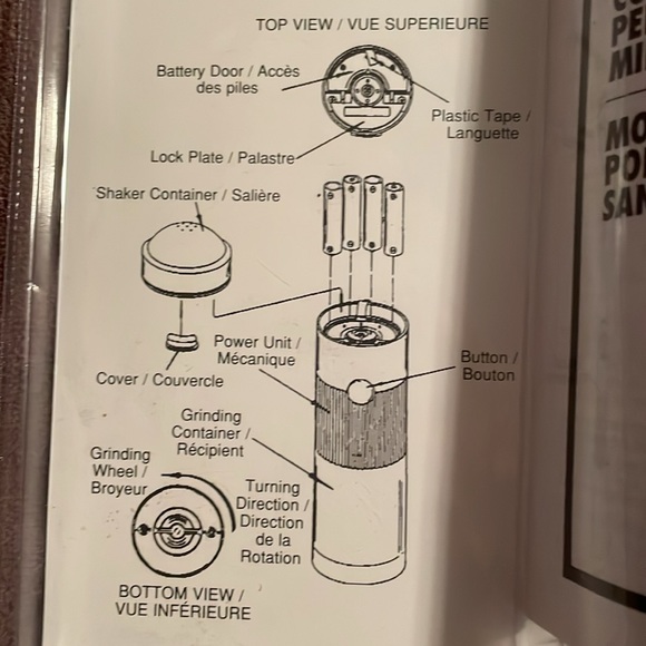 Vintage 90’s Salton cordless pepper mill NWT - Picture 5 of 7